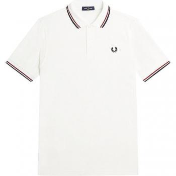 Fred Perry Men's Short Sleeve Cotton Piqué Twin Tipped Polo Shirt