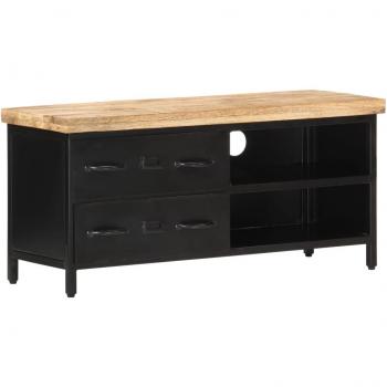 vidaXL TV Cabinet 90x30x41 cm Rough Mango Wood