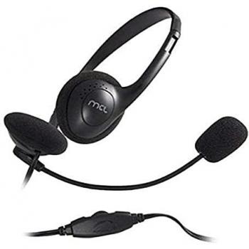 MCL CSQ-M/NZ Binaural Diadema Negro - Auriculares con micrófono