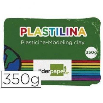 PLASTILINA LIDERPAPEL VERDE OSCURO UNIDAD TAMAÑO GRANDE