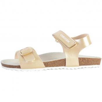 Sandalias Niña Geox J Adriel Girl C amarillo oro blanco tamaño 31
