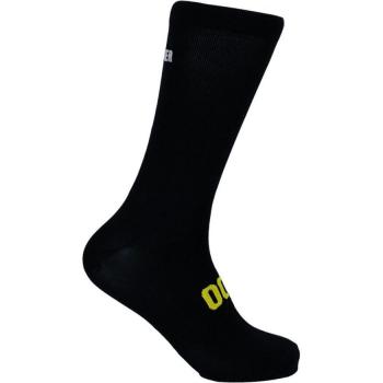 Calcetines de Ciclismo Altos Transpirables Bordados Classy Evo II Mooquer Negro
