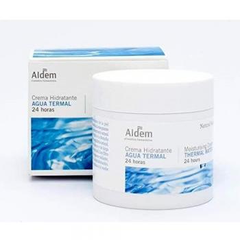 Aldem Crema Hidratante Facial Mujer Piel Seca de Día y Noche Hidratación Agua Termal 24 Horas con Manteca de Karité sin Parabenes, 50 ml