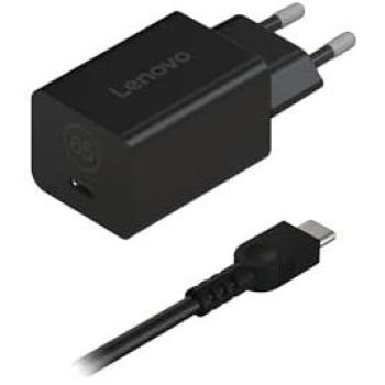 Lenovo GaN Nano 65W USB-C Laptop Charger (Fast Charging, Adjustable Output Voltages, Compact, Black)