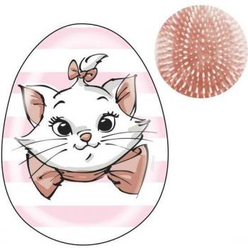 Cepillo Desenredante Infantil Disney Aristogatos Marie Rosa Claro - Plástico ABS - Diseño Cara de Marie - Original España - Inca 7x9x4cm