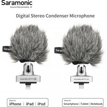 Saramonic SmartMic MTV11 UC Digital Stereo Condenser Plug and Play Microphone for USB-C Devices