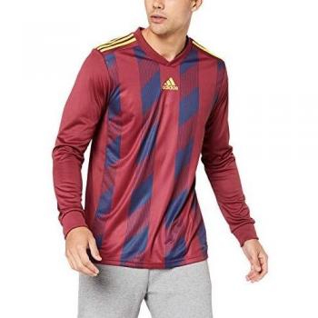 adidas STRIPED19 JSY L Camiseta de Manga Larga, Hombre, Collegiate Burgundy/Bright Yellow, 2XL