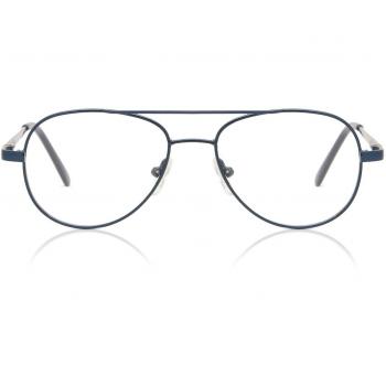 Pilot Full Rim Metal Kids' Prescription Glasses - Blue - Size 46 - Blue Light Block Available - Free Lenses