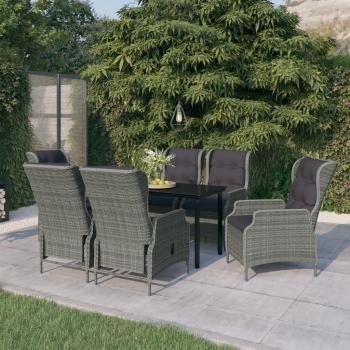 7-Piece Light Gray Outdoor Dining Set