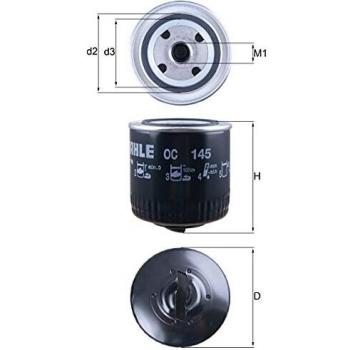 Mahle Filter OC145 Filtro De Aceite