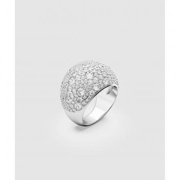 Anillo de cóctel Swarovski Luna 5666182 bañado en rodio con pavé de circonita blanca