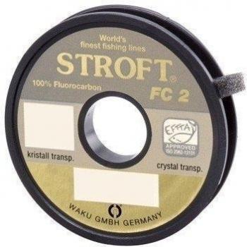 STROFT FC2 - Hilo de pescar de fluorocarbono, 25 m Talla:0,170mm-2,6kg