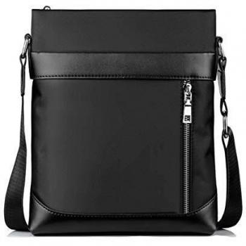 Impermeables Messenger Bag Bolsos a Hombro de Mensajero de Lona Mini Bolsa Bandolera Hombre PequeñoViaje Bolso Mensajero Vertical Grande Bolsa de Negocios para iPad Mini Escolares Sport Casual