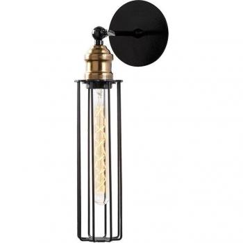 Aplique de pared WELLHOME, Estructura de metal Color Negro