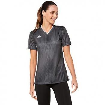 adidas Tiro 19 JSY W Camiseta de Manga Corta, Mujer, DGH Solid Grey/White, L