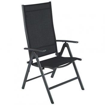 Ultranatura Korfu - Basic - Sillón plegable de aluminio, color antracita