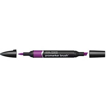 Rotulador BrushMarker de Doble Punta Winsor & Newton con Punta Pincel Color Ciruela (V735)