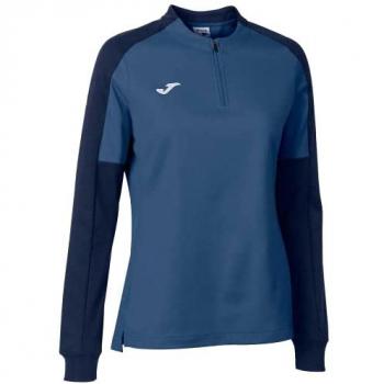 Sudadera Joma Eco Championship mujer azul marino reciclada con media cremallera - XL
