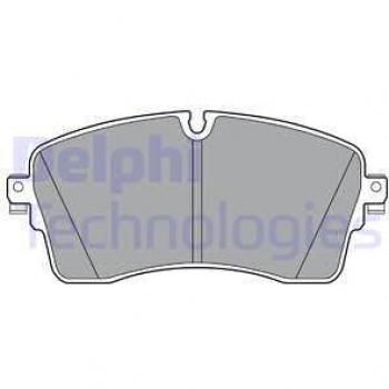 Juego de pastillas de freno DELPHI LP3395 para freno de disco, Delantero, Low-Metallic, compatible con JAGUAR E-Pace (X540)