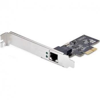 StarTech.com 1-Port 2.5Gbps NBASE-T PCIe Network Card Intel I225-V Single-Port Computer Network Card Ethernet MultiGigabit NIC PCI Express Server LAN Card