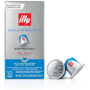 Cápsulas de café Illy Decaffeinato compatibles con Nespresso - 10 unidades