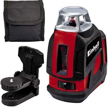 Einhell 2270110 Nivel Laser Cruzado Vertical TE-ll Horizontal de 360 Grados Rango de Trabajo 20 m, Rojo