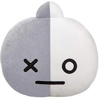 Aurora Merchandise 61347 - Cojín de Peluche con diseño de Furgoneta, Color Gris y Blanco