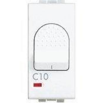 Interruptor Automático Magnetotérmico Bticino Livinglight 10 A 1 Polo + Neutro Blanco Diseño Vanguardista