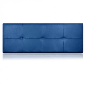 Cabecero Zeus Tapizado en Polipiel Azul 100x50cm, Altura 50cm