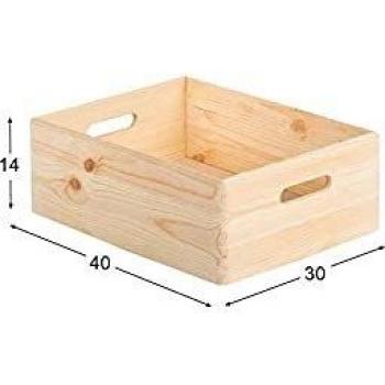 ASTIGARRA 75258 Caja de Pino con Organizador y Tapa Embalada, Varios Colores, 40 x 30 x 14 Cm