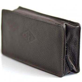 Bolsa portaobjetos M.P.B. BREBBIA 1 PIPA Y TABACCO PIEL BUFALO MARRÓN