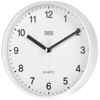 Reloj de pared analógico blanco 20 cm
