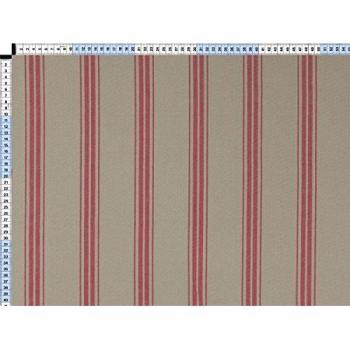 Tela de tapicería, tapicería tela, tapicería tela, cortina, tela - Linea beige - en ambos lados de tela de algodón más conveniente con hermosas tiras Web