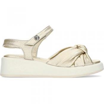 Sandalias Nordikas 1683 de Piel en Color Platino Talla 36