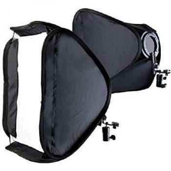 Mcoplus 20 x 20/ 50x50cm profesional Protable plegable de camara Flash estudio de fotografía, retrato suave caja con soporte en forma de L y Ring flash, difusor externo y estuche para Nikon SB900 SB600 SB800, Canon 580EXII 580EX 430EX de 430EXII