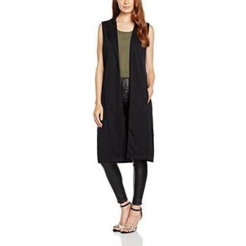 b.young Porsche Waistcoat, Chaleco Acolchado Para Mujer, Negro