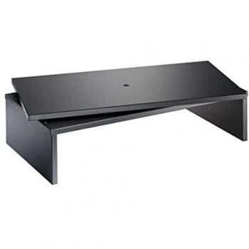 Meliconi Space LCD M - Mesa para TV con plato giratorio, color negro