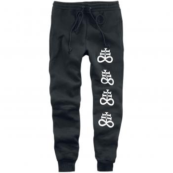 Banned Alternative Dark Cult Jogger Pantalones de Deporte Negro L