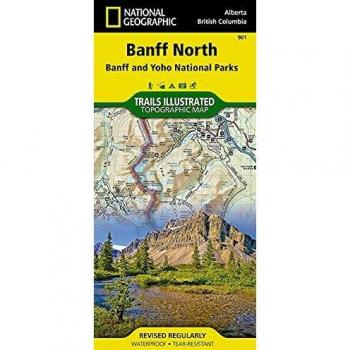 Banff North and Yoho National Parks Waterproof Tourist Map 1:100,000