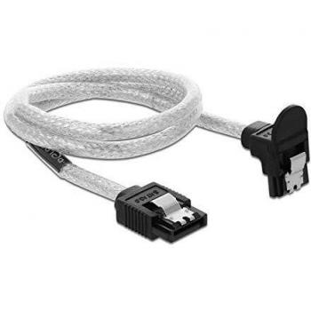 Cable SATA 6 Gb/s hembra a hembra de 0,5 m transparente
