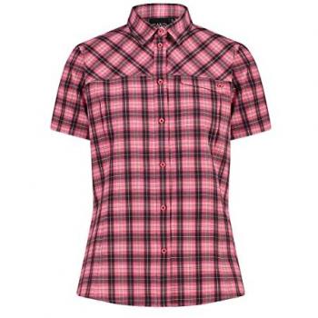 CMP Women's Short Sleeve Mountain Shirt - Pink Fluo/Plum/Anthracite