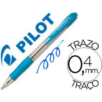 Pilot Supergrip - Bolígrafo, 12 unidades, color azul claro