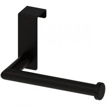 Portarrollo de baño Rimini 20342 en color negro con diseño elegante