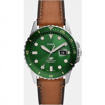 Reloj para Hombre Fossil Blue FS5946 de Cuarzo con Correa de Piel Ecológica Marrón