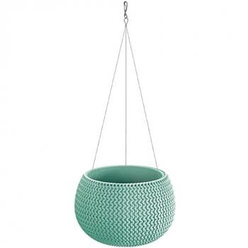 Maceta SPLOFY BOWL WS 9L con Depósito, Dimensiones 370x370x218 mm, Color Arándano Claro