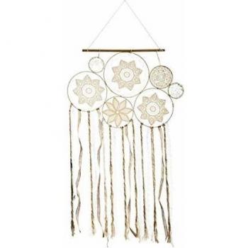 Atrapasueños Multiusos de Verano Algodón/Poliéster Blanco 59x1.2x107cm