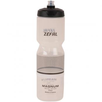 Bidón de Hidratación ZEFAL Magnum 975ml Negro-Transparente, compatible con la mayoría de los portabidones, ideal para salidas largas