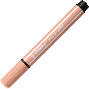 Rotulador premium con punta de fibra biselada Pen 68 Max color albaricoque Stabilo 768/26