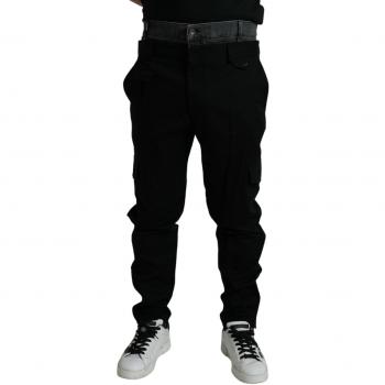 Dolce & Gabbana Black Gray Slim Cotton Denim Jeans - IT46 | S