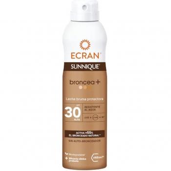 Ecran Sunnique Broncea+ Leche Bruma Protectora Solar SPF30 250ml